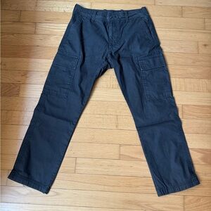 Old Navy Men’s Straight Oxford Cargo Pants Dark Grey 30x30